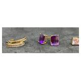 Gold Single Earring Marked 925