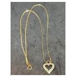 Womens 18' Necklace 14K Gold Italy