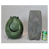 Pottery Fountain w/ Pump and Vase