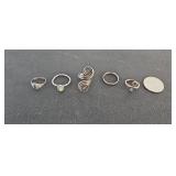 Sterling Silver Ladies Rings 9.8g