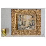 October in Indiana Framed Oil On Board