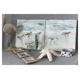 Sea Ocean Sandpiper Seahorse Decor Lot