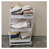 Utility Cart and Linens