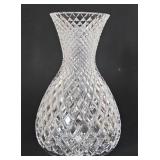 Diamond Pattern Glass Vase