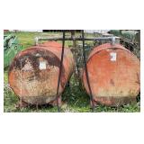 Twin Tanks with electric pump 38 diameter x 61