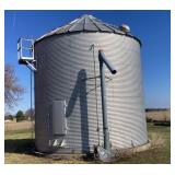 GSI Grain Bin 21' x 7 Ring (18') w/Upright