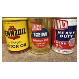 Vintage Metal Oil Can Lot (3)