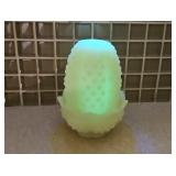 Fenton Custard Yellow Uranium Fairy Lamp