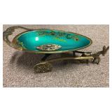 Mid Century Israel Brass/ Enamel Donkey