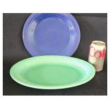 Fiestaware Oval Platter, Blue Plate