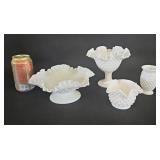 Fenton Hobnail Milk Glass Candy Dish Bowls