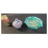 Imperial Glass Slag Rose Bowl Candy Dish