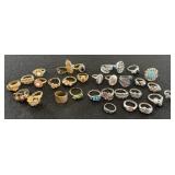 Costume Jewelry Avon Ring Lot