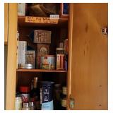 Contents of Cabinet Spices Baking Items OTC
