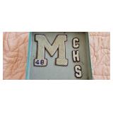 1948 Muncie Central Coat Letters