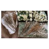 Faux Poinsettia Christmas Floral Lot