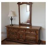 Stanley Furniture Dresser w/ Mirror 66L x20D x