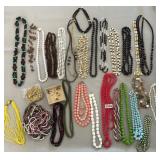 Costume Jewelry Beaded Necklace Lot