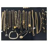 Gold Tone Necklace Lot