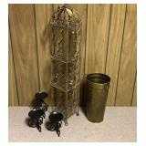 Metal Decor (Display Shelf , Candle Holders,