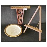 MCM Shelf with Glass Plate Ten Commandments