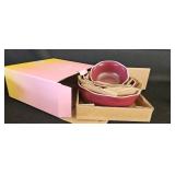 Moon & Moon Cherry Lacquer Bowls Artwork Beneath