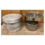 Stainless Steel Bucket & Compact Camp Cookware