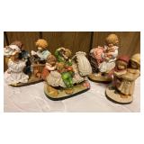 Dolfi (Lisi Martin) Hand Painted Figurines (4)