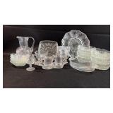 Dish Lot Crystal and Cut Glass Fostoria Egg