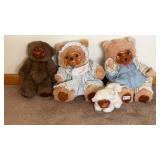 Applause Raikes Bear Lot Wooden Faces Feet