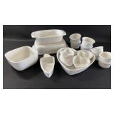 Chantal Baking Dishes Lot Carrot Heart Ramekin