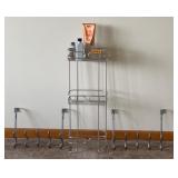 Shower Stand Door Clothing Hooks