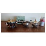 Wilton Armetale Silver Plate Vase Sugar Creamer