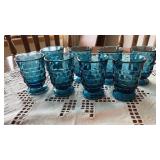 8 Vintage Indiana Glass Whitehall Colony Rare