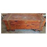 Forest Park Line Cedar Blanket Chest on Wheels