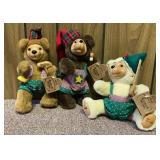 Robert Raikes Bears (3) Christmas Craftsman