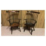 Spindle Back Wooden Doll/Bear Chairs