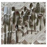 Oneida Stainless Flatware Silverware Rose Pattern