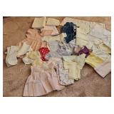 Vintage Baby Clothes Silverware Cloth Storage