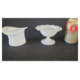 Fenton Daisy Button Milk Glass Hat Anchor