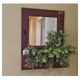 Wall Decor w/ Mirror W15 H29 D5