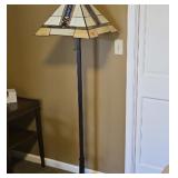 Art Deco Stained-Glass Floor Lamp W18 H61 D18