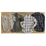 Harley Davidson Shirt Button Up Embroidery