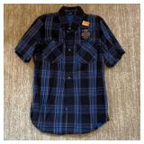Harley Davidson Shirt Button Up Embroidery