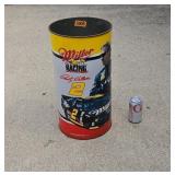 Rusty Wallace Miller Racing Metal Trash Can