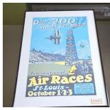 St Louis Air Race Framed Poster18x25