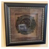 Medallion Framed Art 38ï¿½ Square