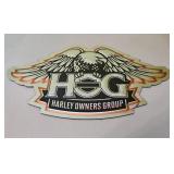 Harley Davidson Hog Owners Group Metal Sign W18