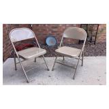 Folding Metal Chairs (2)