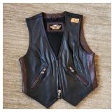 Harley Davidsons  Womens Leather Vest Size S